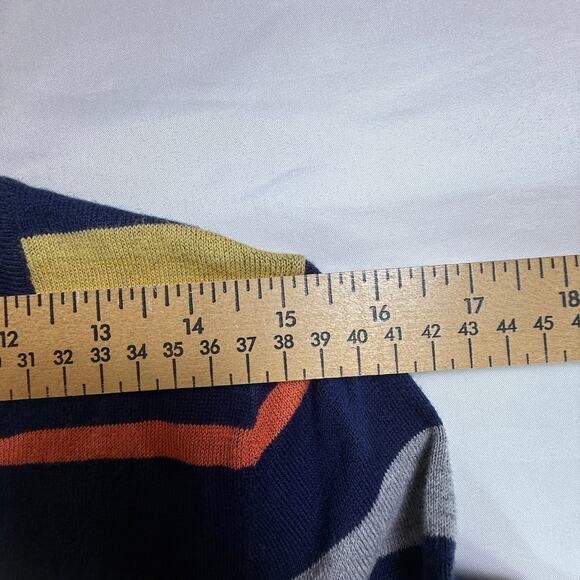 MOTH ANTHROPOLOGY Luca Striped Sweater Dress Multicolor Long Sleeve Knit Size L - Picture 7 of 16
